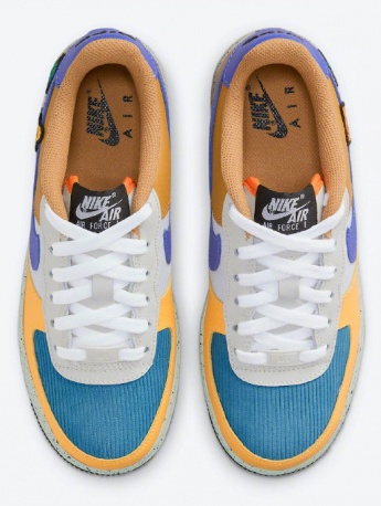 Multi-angle pictures of Nike Air Force 1 GS children's shoes