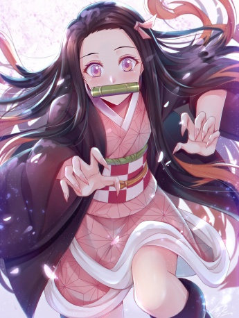 鬼滅之刃灶門禰豆子高清手機壁紙