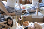 气质女生吊带睡裤慵懒居家写真