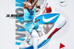 Cool poster of Ja Morant sneakers