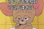 我好累
可以不去学校吗
可以不读书吗