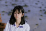 井川里予海边学生制服写真