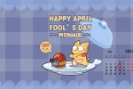 April Fools' Day Desktop Calendar Wallpaper Pictures for April 2021