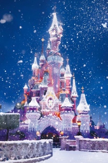 圣诞城堡图片高清手机壁纸