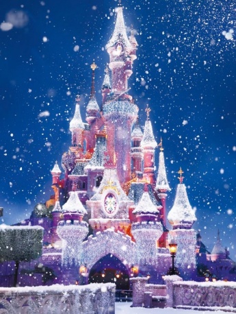 Christmas castle pictures HD mobile wallpaper