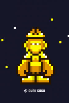 Punk Goku pixel style NFT avatar
