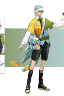 Details of Zhang Liang’s colorful scroll skin in Honor of Kings