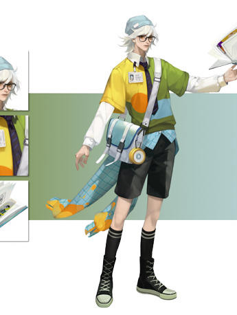 王者荣耀张良缤纷绘卷皮肤细节展示