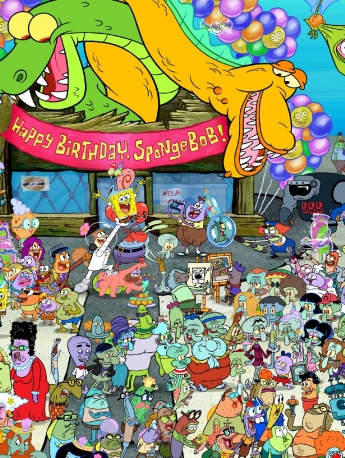 海綿寶寶全家福手機壁紙