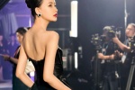 Sun Yi sexy photo in black tube top and long skirt