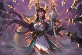 League of Legends Irelia Sword Dancer original painting computer wallpaper