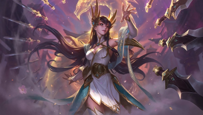 League of Legends Irelia Sword Dancer original painting computer wallpaper