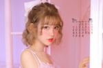 2021年9月纯欲系美女桌面日历壁纸