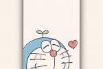 Doraemon simple cute matte mobile wallpaper