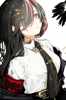 鬼魅性感日漫少女插畫手機壁紙