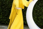 Rainie Yang sexy photo in beautiful yellow suit