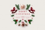 Simple Christmas text background picture mobile wallpaper