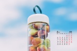 2022年4月藍天下的美食美景日曆壁紙