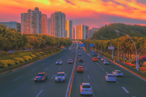 厦门傍晚迷人风光美景图片壁纸