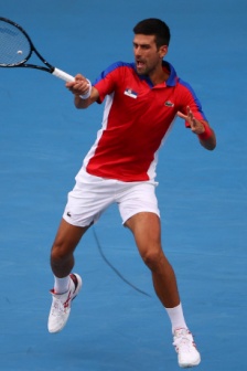 Djokovic men's singles tennis scene at the Eastern Olympics