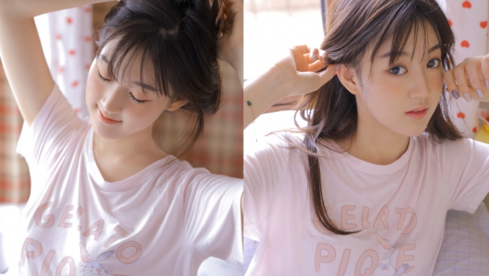 居家少女養眼寫真桌麵壁紙