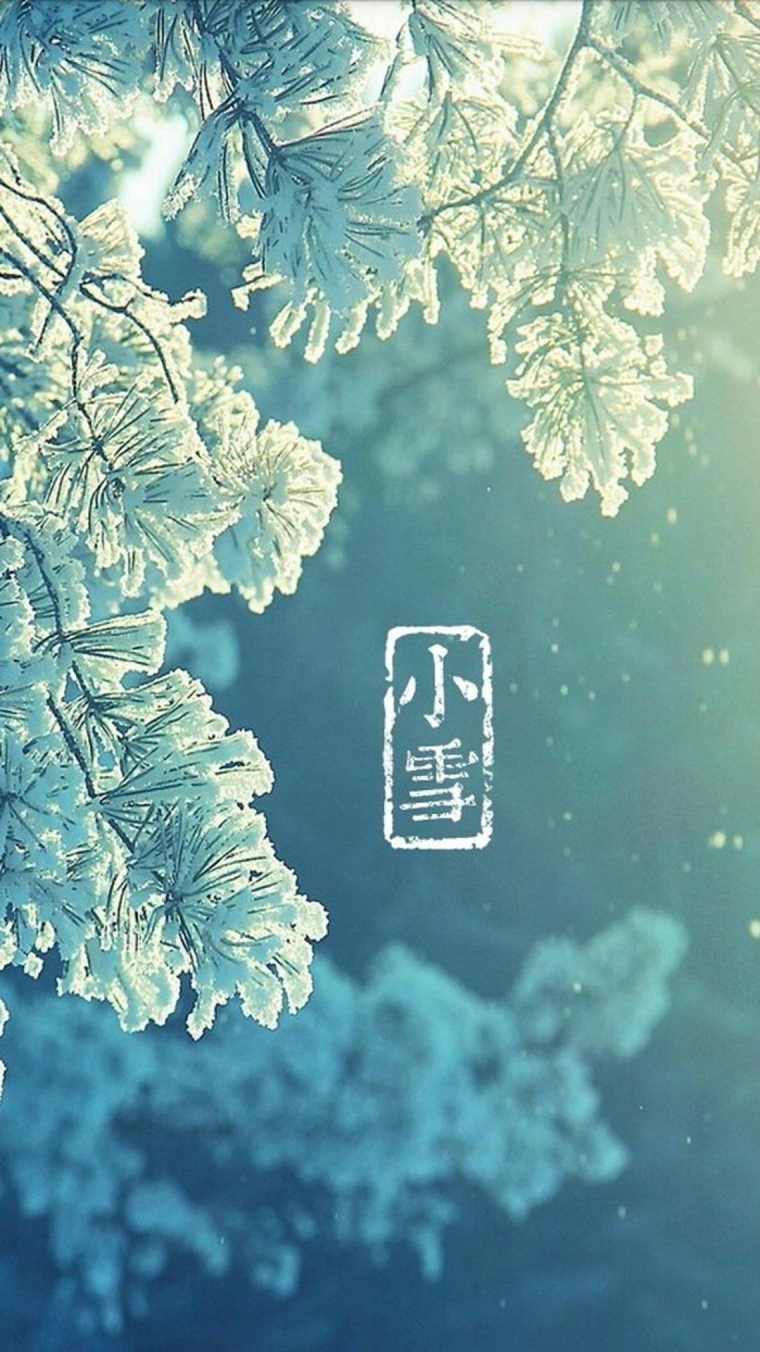 节气小雪唯美图片手机壁纸
