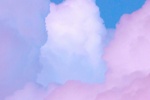 Beautiful and dreamy colorful clouds mobile wallpaper