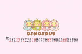 December 2021 Cute Cat Cartoon Calendar Wallpaper