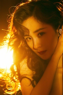 Yang Mi sexy photo in retro slit dress