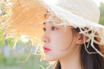 Fresh summer straw hat beauty wallpaper picture