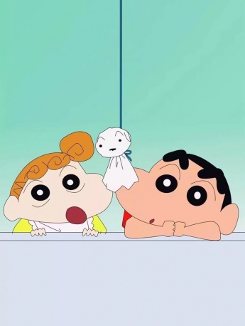 簡約蠟筆小新手機壁紙