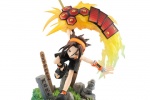 Partial details of the Shaman King Asakura Leaf figure
