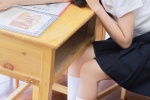 Pure beauty mm student girl sexy classroom uniform photo