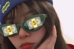 Cute WeChat avatar picture with eyes full of money