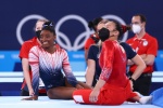 Biles women's balance beam final live high-definition photos