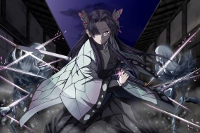 Demon Slayer: Kimetsu no Yaiba Butterfly Kanae character computer wallpaper