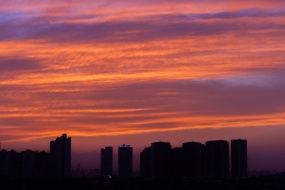 唯美的落日晚霞桌面壁纸