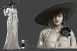 Resident Evil 8 Village Lady design concept drawings at a glance
