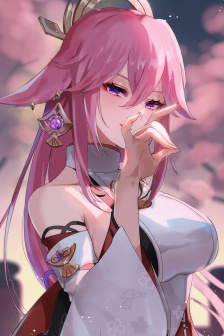 Yae Shenzi full screen mobile wallpaper