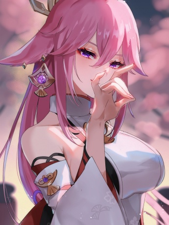 Yae Shenzi full screen mobile wallpaper