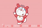 May 2022 Doraemon Twelve Constellations Calendar Wallpaper
