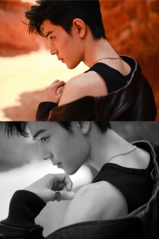 肖战夹克背心酷帅写真图片