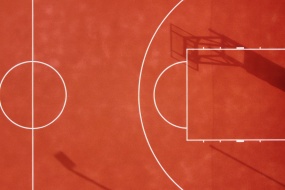 HD empty basketball court picture desktop wallpaper