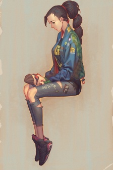 Uzi薇恩动漫风手机壁纸