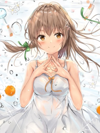 可愛動漫女孩手機壁紙