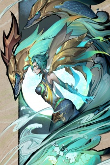 lol mobile game Shenlongzun hand-painted style mobile wallpaper