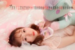 April 2021 loli beauty desktop calendar wallpaper