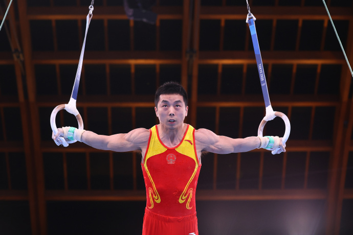 东奥中国男子体操队备战极清美图