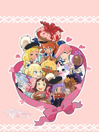 Monster Hunter Story Valentine's Day mobile wallpaper