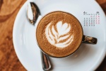 April 2021 Coffee Afternoon Tea Desktop Calendar Wallpaper